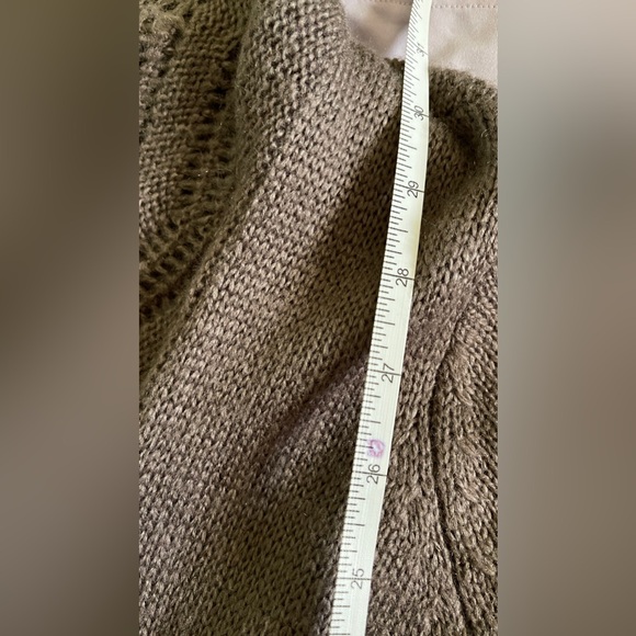 Decree Waterfall Cardigan Sweater Trumpet Sleeve L - Picture 7 of 16